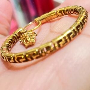 Greca and Medusa Hoop Earrings